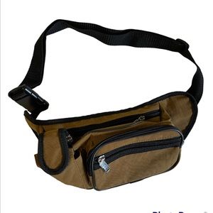 🏷 vintage brown black waist pack